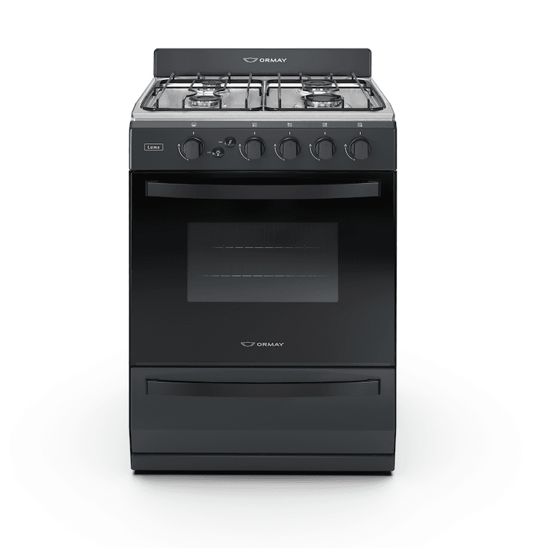 COCINA ORMAY LUMA NEGRA C/ENCENDIDO